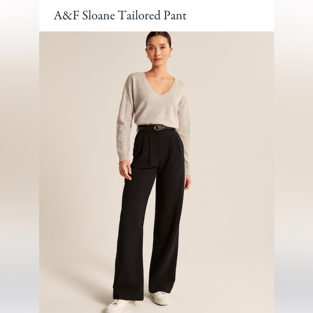A&F Sloane Tailored Pants black